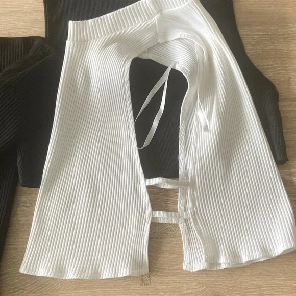 Superdown Ivory Ribbed Knit Tank - Picture 5 of 7